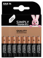 Batteri AAA Simply 16-pack Duracell